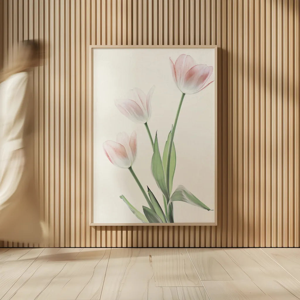 Light and Bright Floral I by Elizabeth Urquhart. shown as over sized large wall art. Available as an archival giclee rolled canvas, fine art paper, or poster print. SKU 33338h.