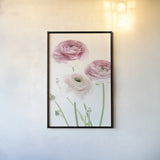 Light and Bright Floral VI by Elizabeth Urquhart. shown as a paper print in a black flame. Available as a archival giclee rolled canvas, fine art paper, or poster print. SKU 33343h.
