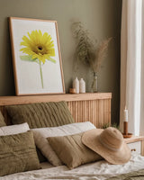 Light and Bright Floral VIII by Elizabeth Urquhart. shown as a paper print in a natural frame. Available as a archival giclee rolled canvas, fine art paper, or poster print. SKU 33345h.