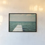 Mint Cottage Days I by Elizabeth Urquhart. shown as a paper print in a black flame. Available as a archival giclee rolled canvas, fine art paper, or poster print. SKU 23782i.