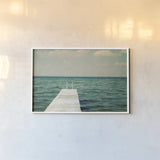 Mint Cottage Days I by Elizabeth Urquhart. shown as a paper print in a white frame. Available as a archival giclee rolled canvas, fine art paper, or poster print. SKU 23782i.