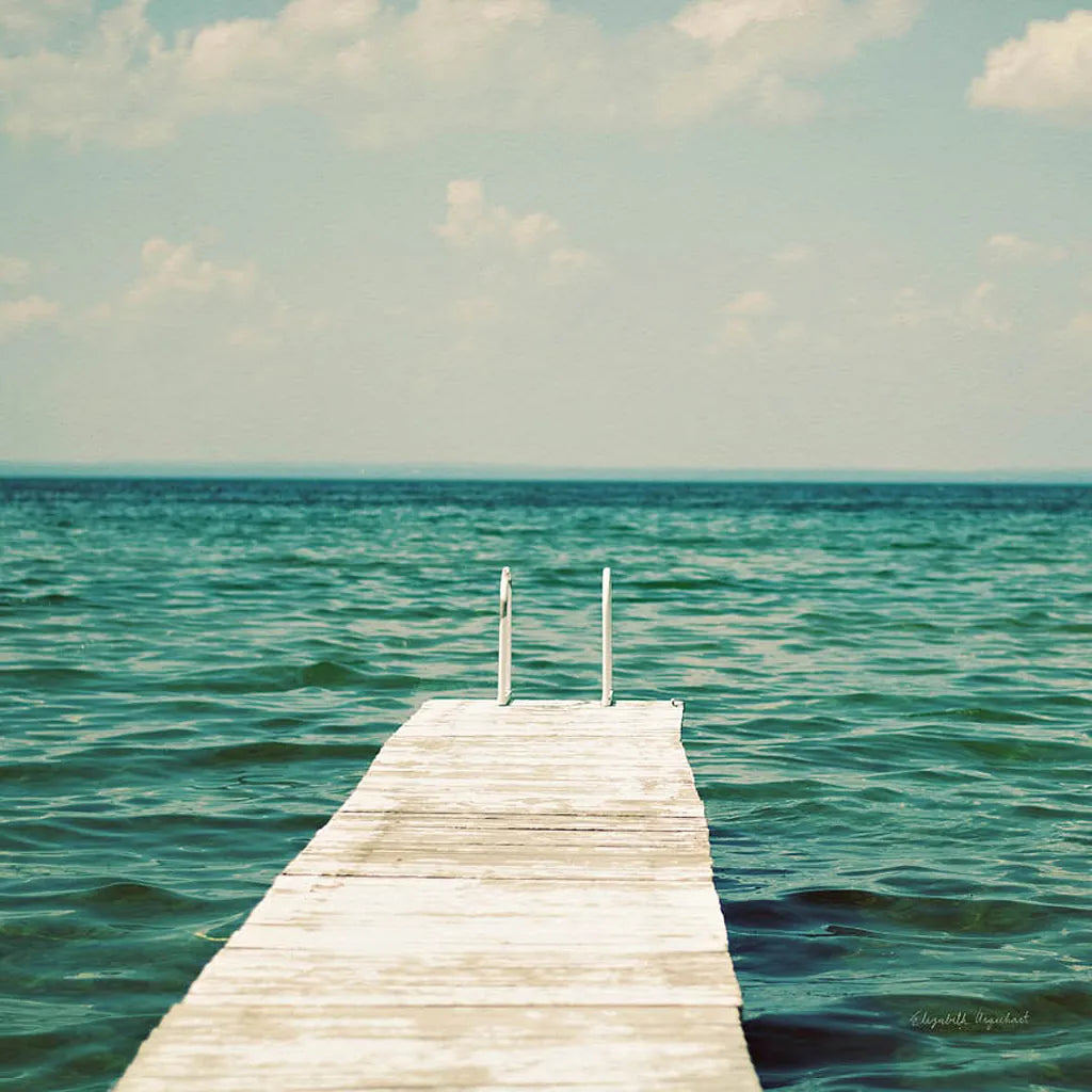 Mint Cottage Days I Crop by Elizabeth Urquhart. SKU 23782a. Archival Giclee Fine art print for wall decor.