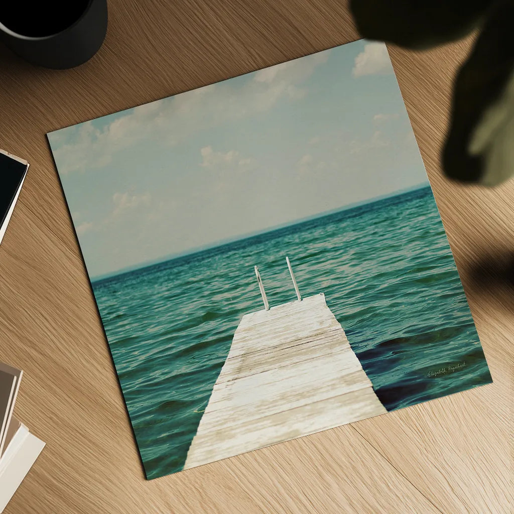 Mint Cottage Days I Crop by Elizabeth Urquhart. Shown as a detailed flat fine art print, highlighting archival giclee quality. Available as an archival giclee rolled canvas, fine art paper, or poster print. SKU 23782a.