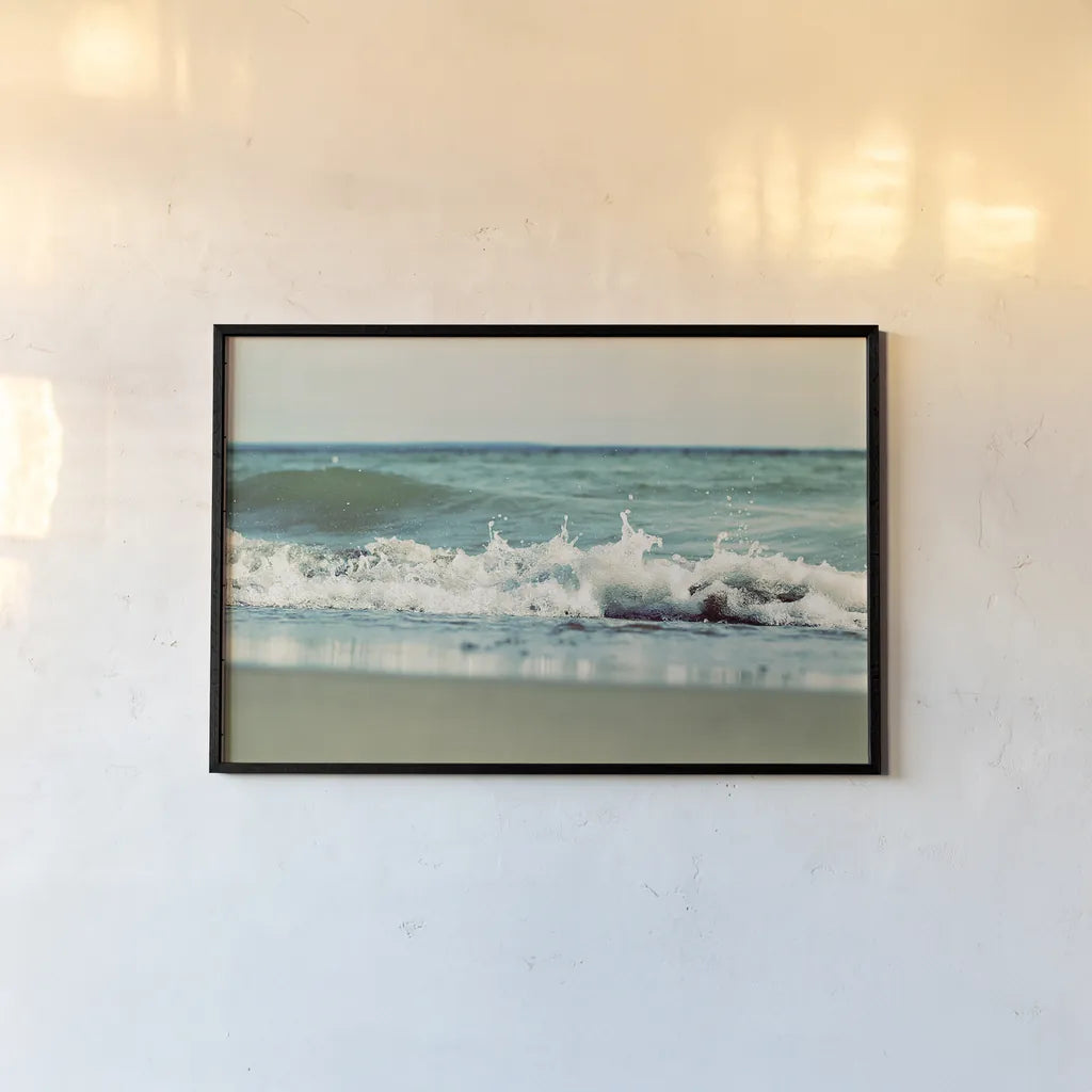 Mint Cottage Days II by Elizabeth Urquhart. shown as a paper print in a black flame. Available as a archival giclee rolled canvas, fine art paper, or poster print. SKU 23783i.