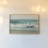 Mint Cottage Days II by Elizabeth Urquhart. shown as a paper print in a natural frame. Available as a archival giclee rolled canvas, fine art paper, or poster print. SKU 23783i.