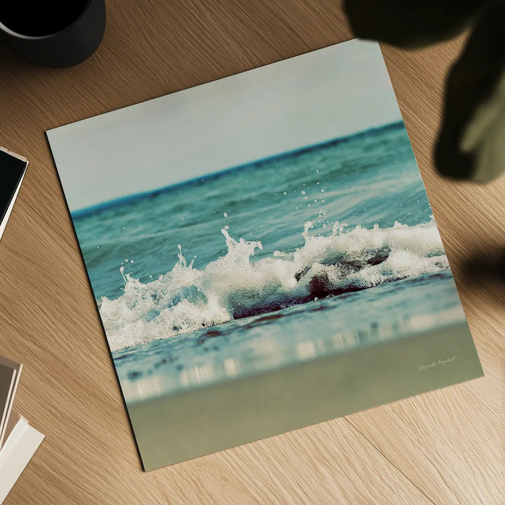 Mint Cottage Days II Crop by Elizabeth Urquhart. Shown as a detailed flat fine art print, highlighting archival giclee quality. Available as an archival giclee rolled canvas, fine art paper, or poster print. SKU 23783a.