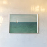 Mint Cottage Days III by Elizabeth Urquhart. shown as a paper print in a white frame. Available as a archival giclee rolled canvas, fine art paper, or poster print. SKU 23784i.