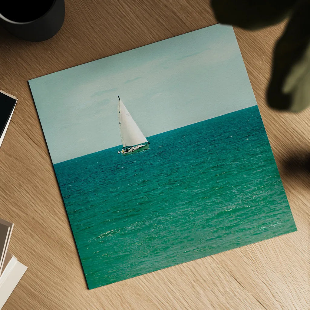 Mint Cottage Days III Crop by Elizabeth Urquhart. Shown as a detailed flat fine art print, highlighting archival giclee quality. Available as an archival giclee rolled canvas, fine art paper, or poster print. SKU 23784a.