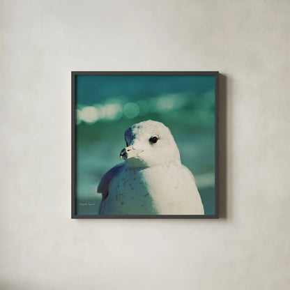 Mint Cottage Days IV Crop by Elizabeth Urquhart. Shown in a sleek black glass frame for a contemporary gallery look. Available as an archival giclee rolled canvas, fine art paper, or poster print. SKU 23785a.