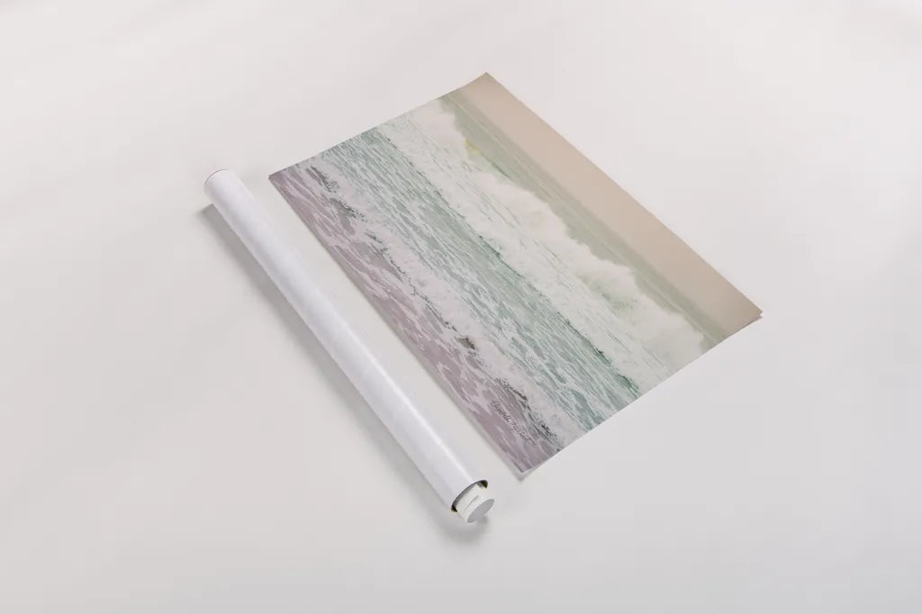 Morning Wave I by Elizabeth Urquhart. shown as a rolled paper print. Available as archival giclee rolled canvas, fine art paper, or poster print. SKU 67330i.