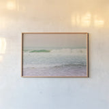 Morning Wave II by Elizabeth Urquhart. shown as a paper print in a natural frame. Available as a archival giclee rolled canvas, fine art paper, or poster print. SKU 67331i.
