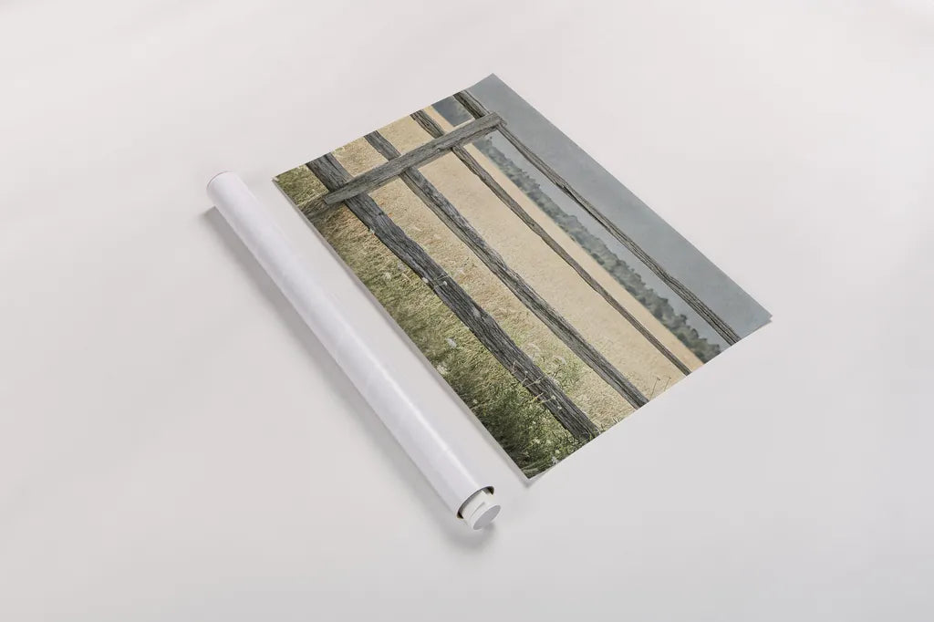 Neutral Country I by Elizabeth Urquhart. shown as a rolled paper print. Available as archival giclee rolled canvas, fine art paper, or poster print. SKU 22383i.