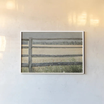 Neutral Country I by Elizabeth Urquhart. shown as a paper print in a white frame. Available as a archival giclee rolled canvas, fine art paper, or poster print. SKU 22383i.