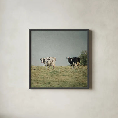 Neutral Country III Crop by Elizabeth Urquhart. Shown in a sleek black glass frame for a contemporary gallery look. Available as an archival giclee rolled canvas, fine art paper, or poster print. SKU 22385a.