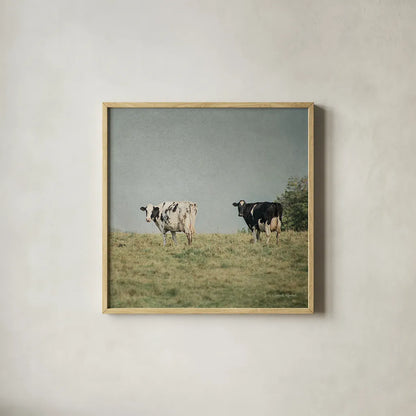 Neutral Country III Crop by Elizabeth Urquhart. Shown in a natural wood glass frame for a timeless modern aesthetic. Available as an archival giclee rolled canvas, fine art paper, or poster print. SKU 22385a.
