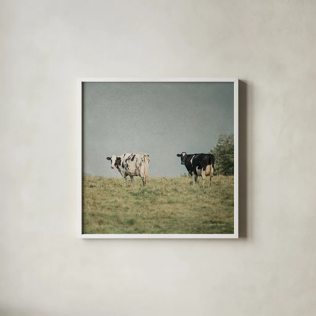 Neutral Country III Crop by Elizabeth Urquhart. Shown in a crisp white glass frame for a clean and minimalist style. Available as an archival giclee rolled canvas, fine art paper, or poster print. SKU 22385a.