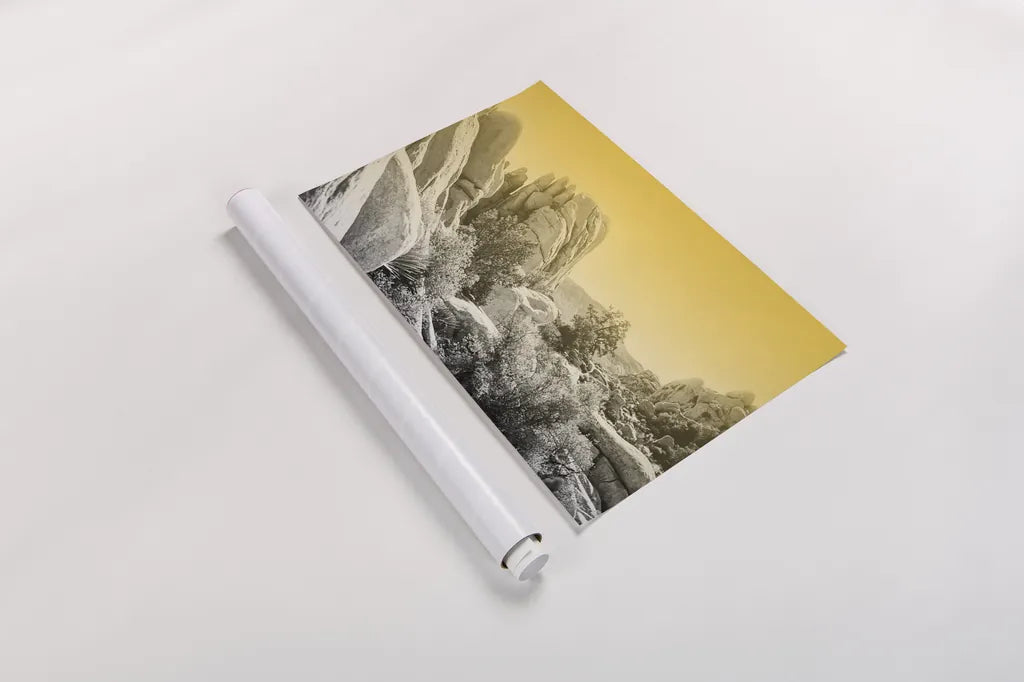 Ombre Adventure I by Elizabeth Urquhart. shown as a rolled paper print. Available as archival giclee rolled canvas, fine art paper, or poster print. SKU 33208i.