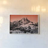 Ombre Adventure II by Elizabeth Urquhart. shown as a paper print in a white frame. Available as a archival giclee rolled canvas, fine art paper, or poster print. SKU 33209i.