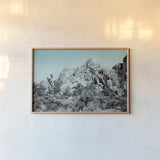 Ombre Adventure III by Elizabeth Urquhart. shown as a paper print in a natural frame. Available as a archival giclee rolled canvas, fine art paper, or poster print. SKU 33210i.