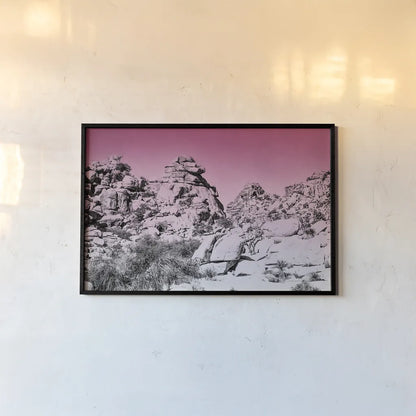 Ombre Adventure IV by Elizabeth Urquhart. shown as a paper print in a black flame. Available as a archival giclee rolled canvas, fine art paper, or poster print. SKU 33211i.