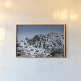 Ombre Adventure VI by Elizabeth Urquhart. shown as a paper print in a natural frame. Available as a archival giclee rolled canvas, fine art paper, or poster print. SKU 33213i.