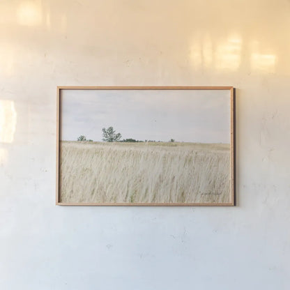 On the Edge II by Elizabeth Urquhart. shown as a paper print in a natural frame. Available as a archival giclee rolled canvas, fine art paper, or poster print. SKU 74447i.