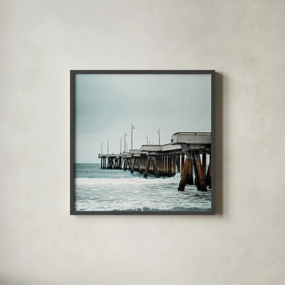 Pacific Cool II by Elizabeth Urquhart. Shown in a sleek black glass frame for a contemporary gallery look. Available as an archival giclee rolled canvas, fine art paper, or poster print. SKU 25521a.