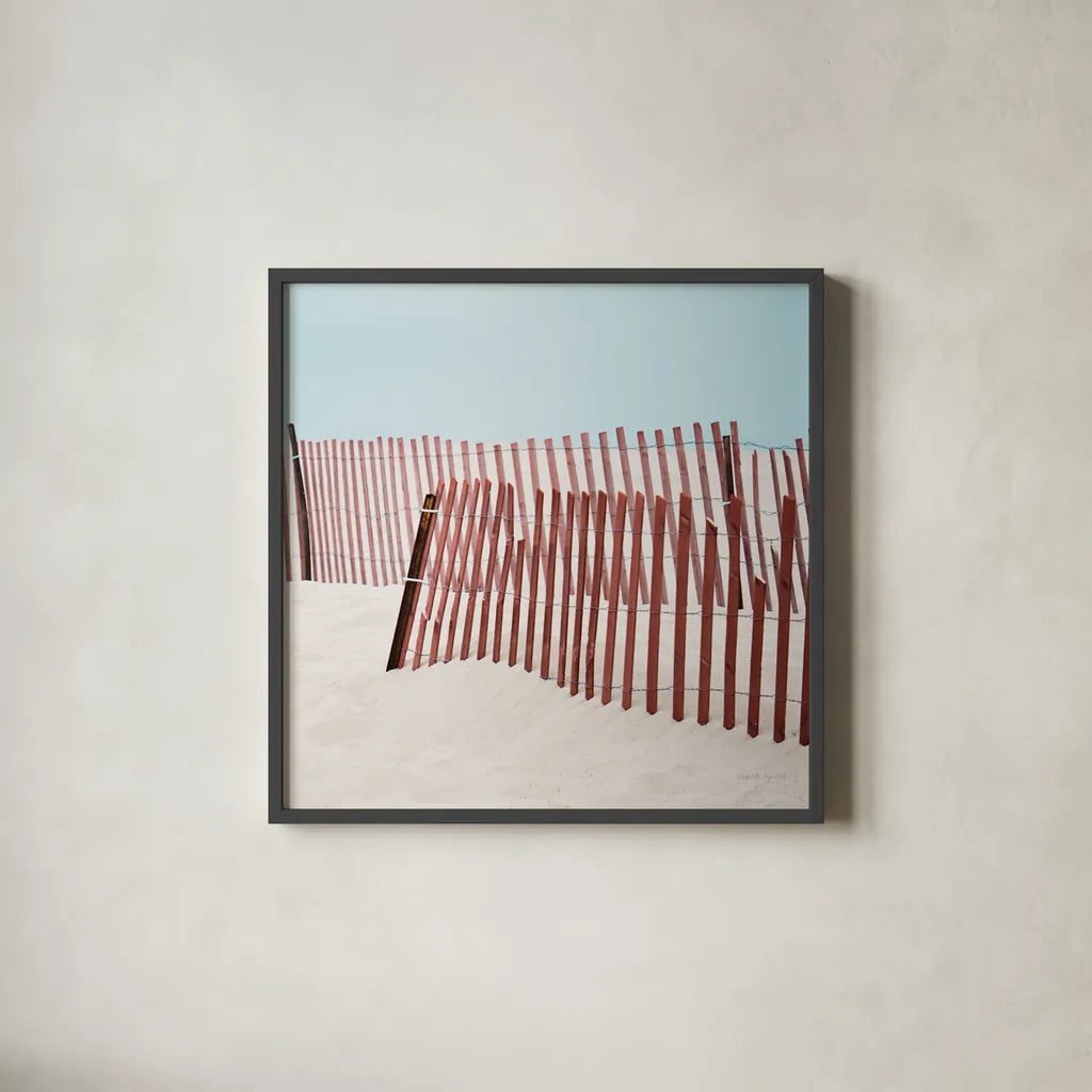 Pacific Cool III Crop by Elizabeth Urquhart. Shown in a sleek black glass frame for a contemporary gallery look. Available as an archival giclee rolled canvas, fine art paper, or poster print. SKU 25522a.