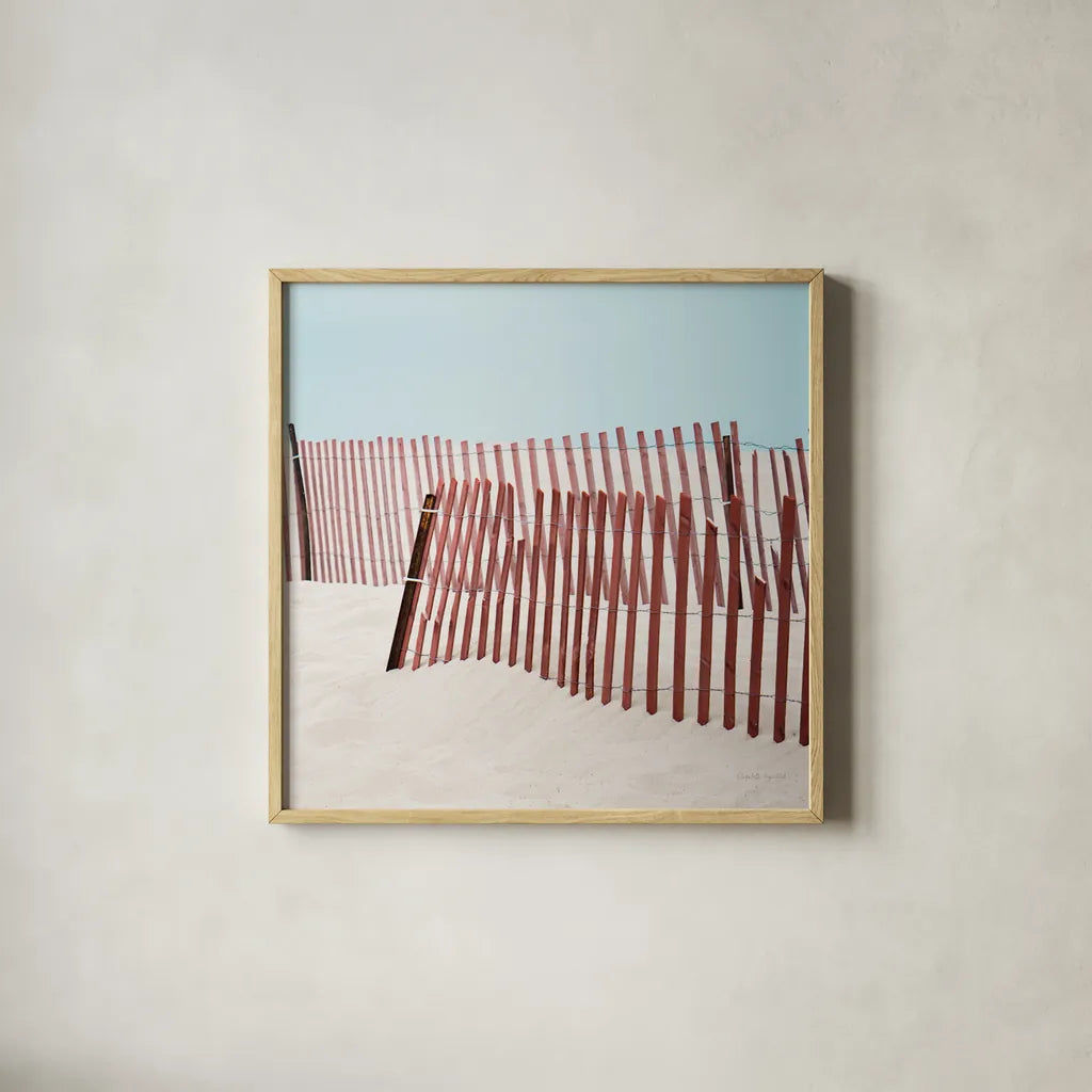 Pacific Cool III Crop by Elizabeth Urquhart. Shown in a natural wood glass frame for a timeless modern aesthetic. Available as an archival giclee rolled canvas, fine art paper, or poster print. SKU 25522a.