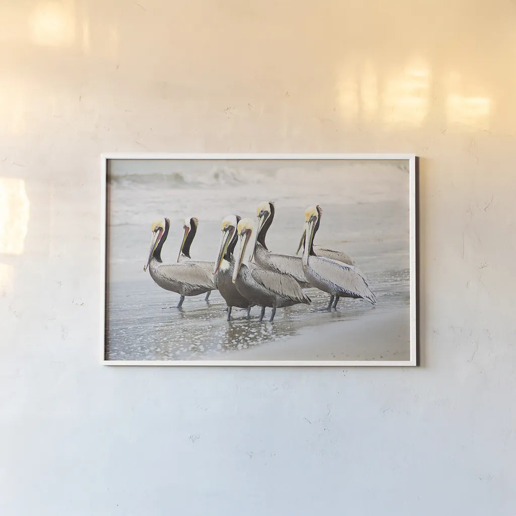 Pacific Cool IV by Elizabeth Urquhart. shown as a paper print in a white frame. Available as a archival giclee rolled canvas, fine art paper, or poster print. SKU 25523i.