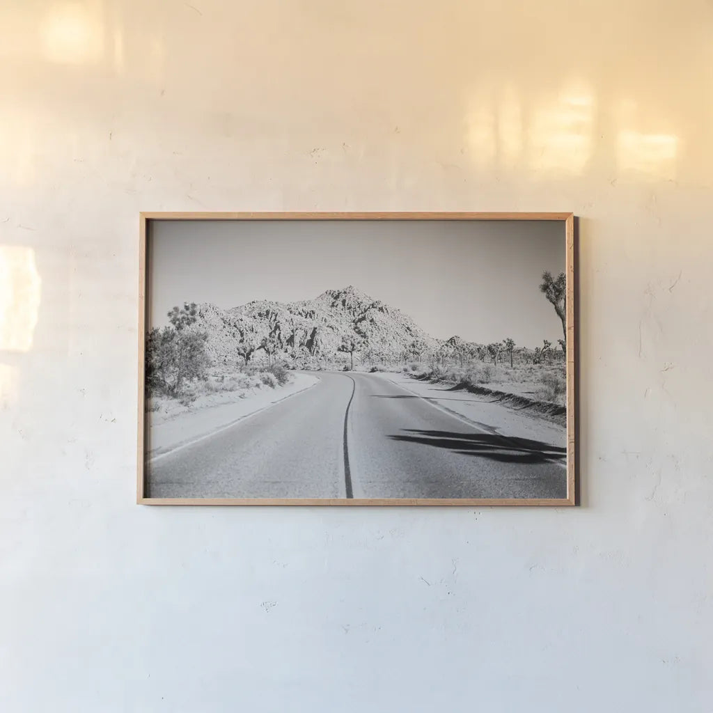 Road Trip I by Elizabeth Urquhart. shown as a paper print in a natural frame. Available as a archival giclee rolled canvas, fine art paper, or poster print. SKU 50737i.