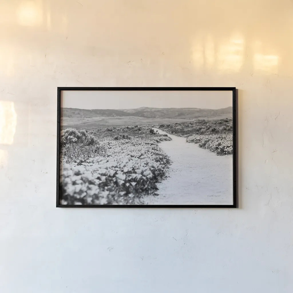 Road Trip VI by Elizabeth Urquhart. shown as a paper print in a black flame. Available as a archival giclee rolled canvas, fine art paper, or poster print. SKU 50742i.