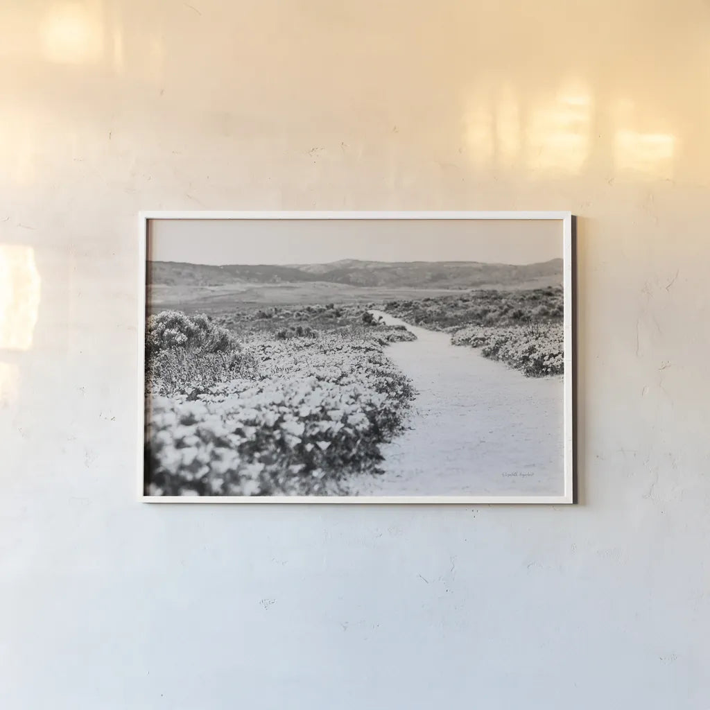 Road Trip VI by Elizabeth Urquhart. shown as a paper print in a white frame. Available as a archival giclee rolled canvas, fine art paper, or poster print. SKU 50742i.