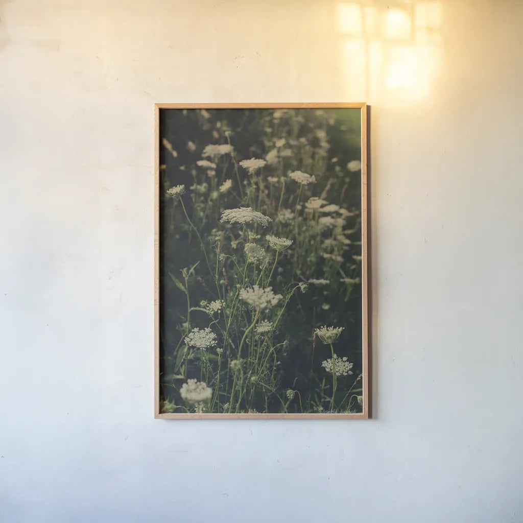 Running Wild I by Elizabeth Urquhart. shown as a paper print in a natural frame. Available as a archival giclee rolled canvas, fine art paper, or poster print. SKU 74449h.