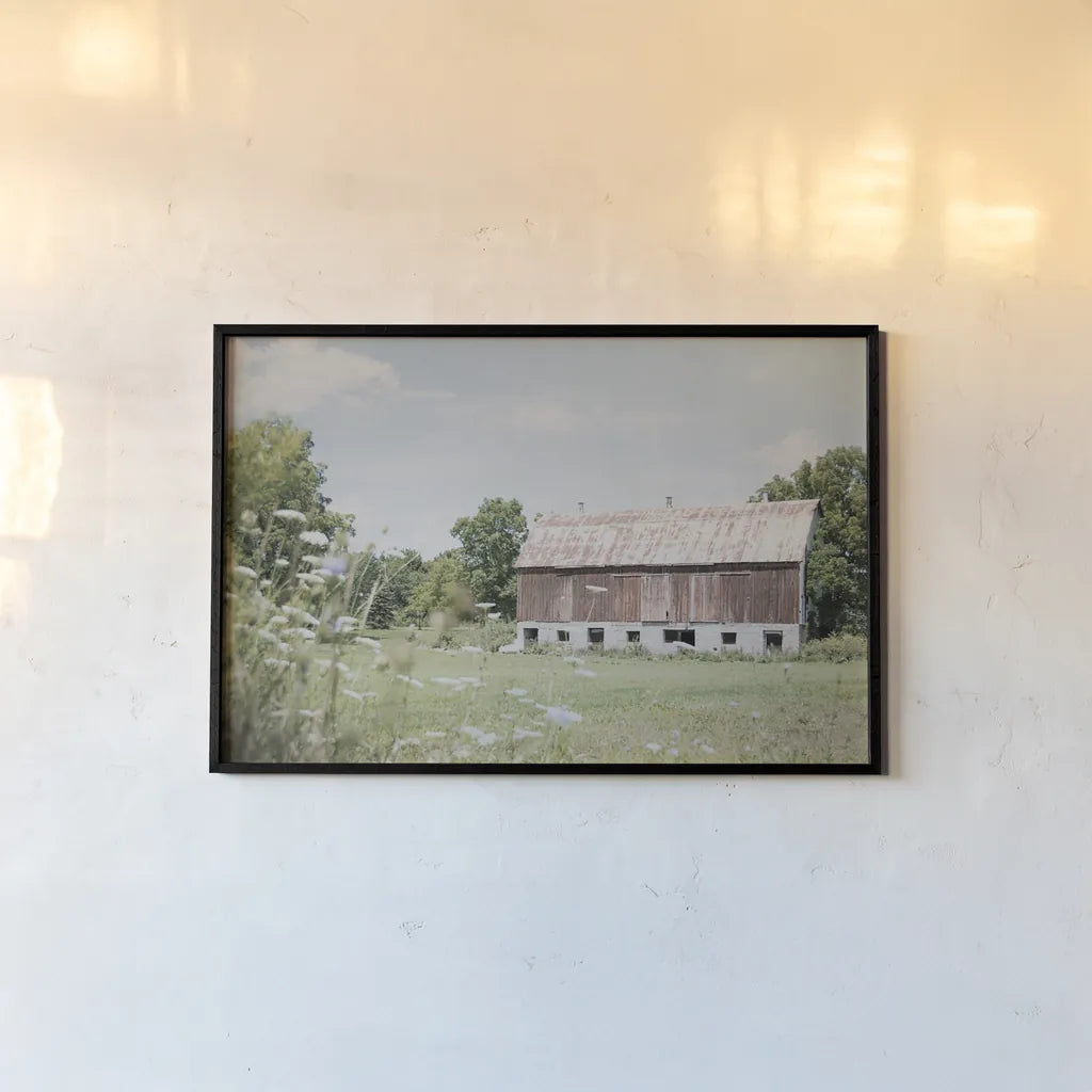 Sun Drenched IV by Elizabeth Urquhart. shown as a paper print in a black flame. Available as a archival giclee rolled canvas, fine art paper, or poster print. SKU 50762i.