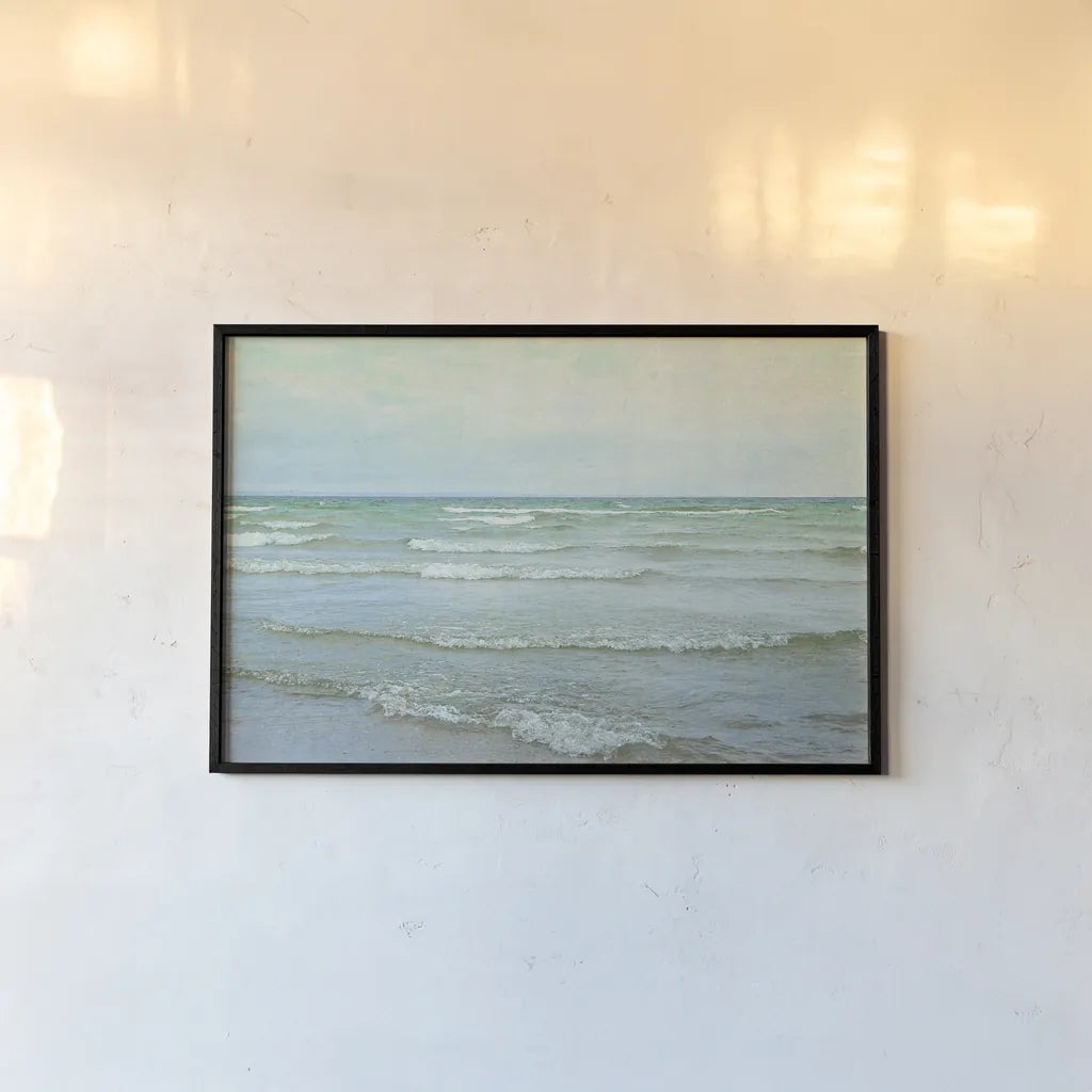 The Tide I by Elizabeth Urquhart. shown as a paper print in a black flame. Available as a archival giclee rolled canvas, fine art paper, or poster print. SKU 17682i.