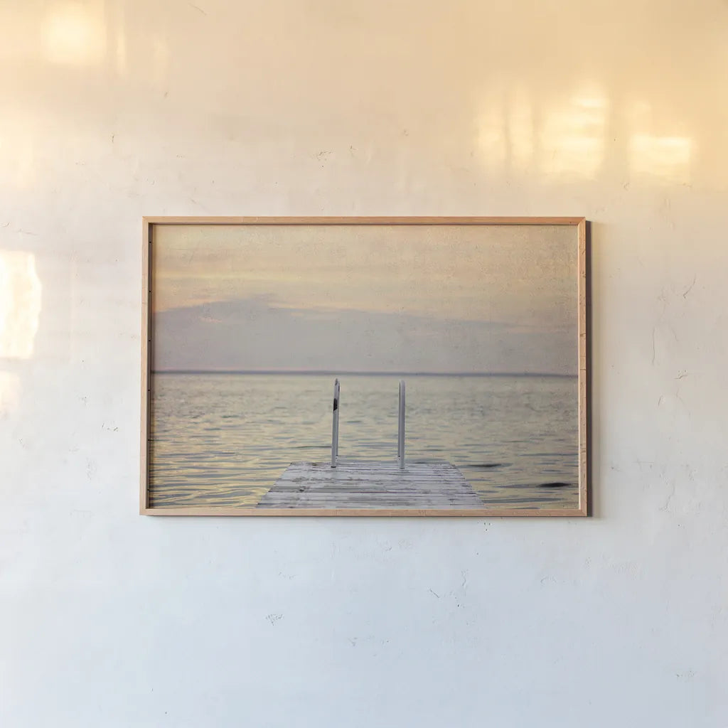 To the Water II by Elizabeth Urquhart. shown as a paper print in a natural frame. Available as a archival giclee rolled canvas, fine art paper, or poster print. SKU 33853i.