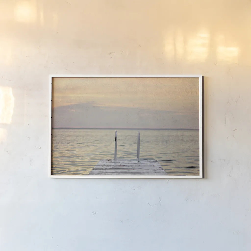 To the Water II by Elizabeth Urquhart. shown as a paper print in a white frame. Available as a archival giclee rolled canvas, fine art paper, or poster print. SKU 33853i.