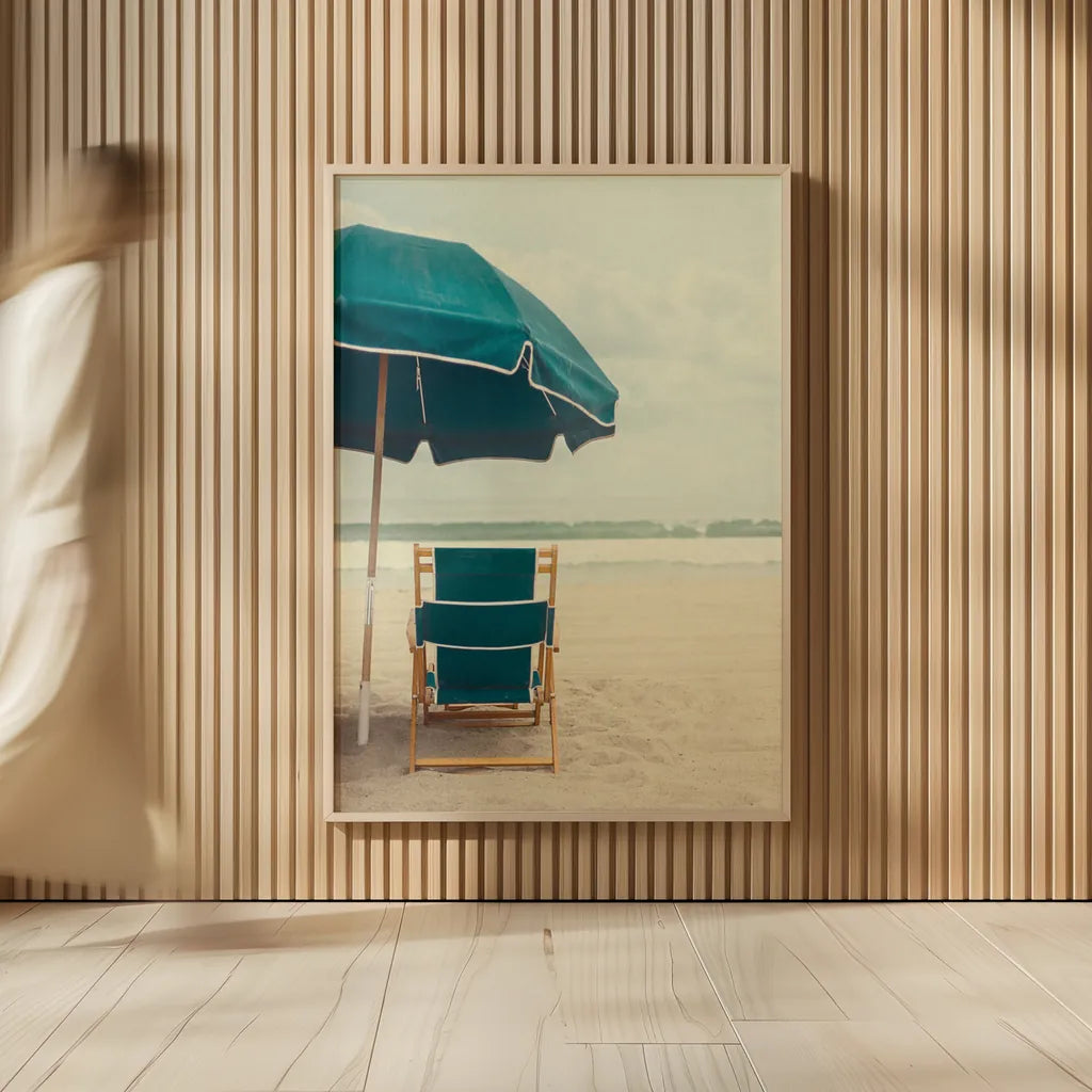 Under the Umbrella II by Elizabeth Urquhart. shown as over sized large wall art. Available as an archival giclee rolled canvas, fine art paper, or poster print. SKU 33207h.