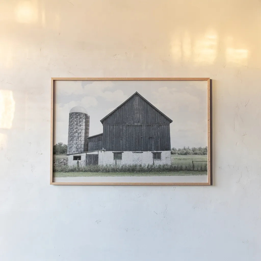 Weathered III Navy Wood by Elizabeth Urquhart. shown as a paper print in a natural frame. Available as a archival giclee rolled canvas, fine art paper, or poster print. SKU 56049i.