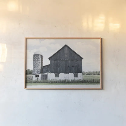 Weathered III Navy Wood by Elizabeth Urquhart. shown as a paper print in a natural frame. Available as a archival giclee rolled canvas, fine art paper, or poster print. SKU 56049i.