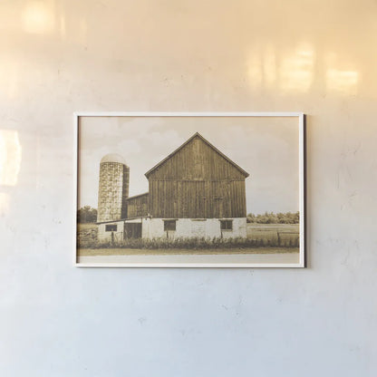 Weathered III Sepia by Elizabeth Urquhart. shown as a paper print in a white frame. Available as a archival giclee rolled canvas, fine art paper, or poster print. SKU 57696i.