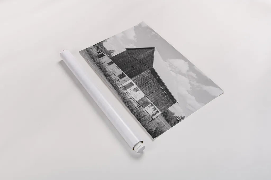 Weathered IV BW by Elizabeth Urquhart. shown as a rolled paper print. Available as archival giclee rolled canvas, fine art paper, or poster print. SKU 56048i.