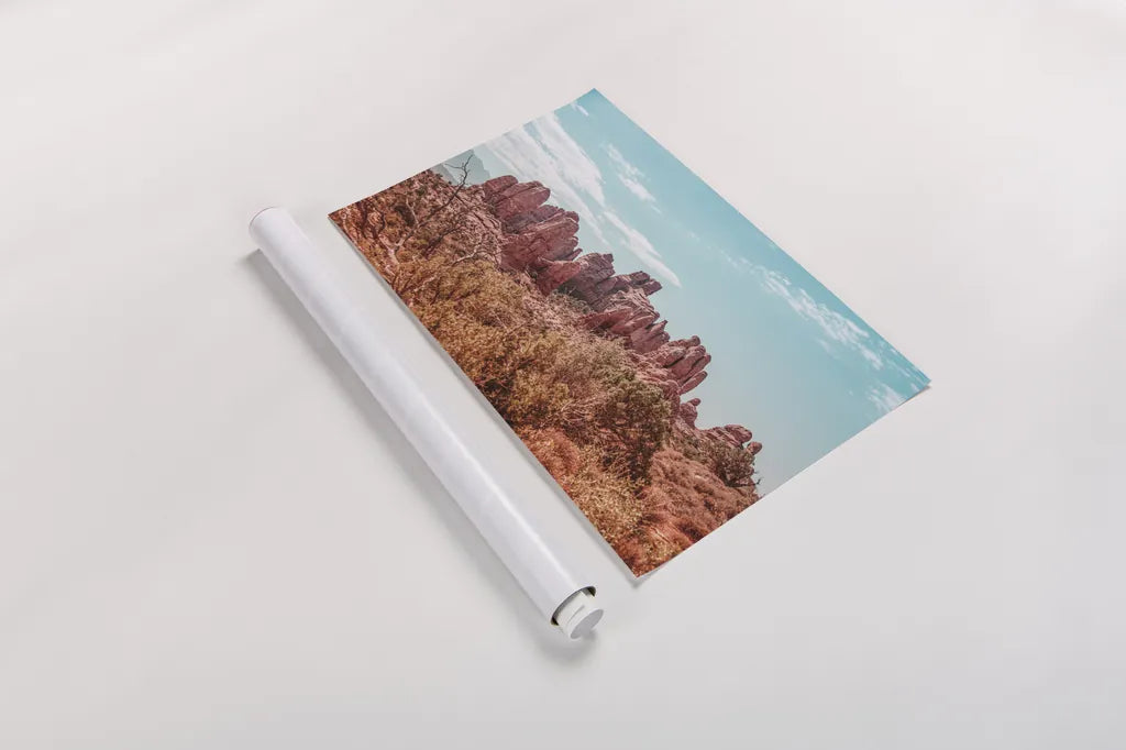 What a View II by Elizabeth Urquhart. shown as a rolled paper print. Available as archival giclee rolled canvas, fine art paper, or poster print. SKU 67334i.