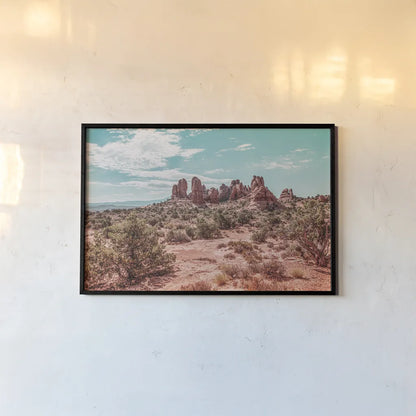 What a View III by Elizabeth Urquhart. shown as a paper print in a black flame. Available as a archival giclee rolled canvas, fine art paper, or poster print. SKU 67335i.