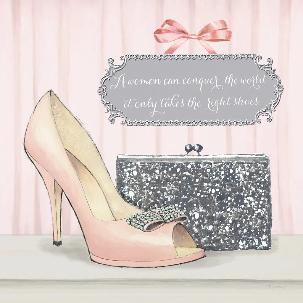 A Woman Can Conquer the World by Emily Adams. SKU 30585a. Archival Giclee Fine art print for wall decor.