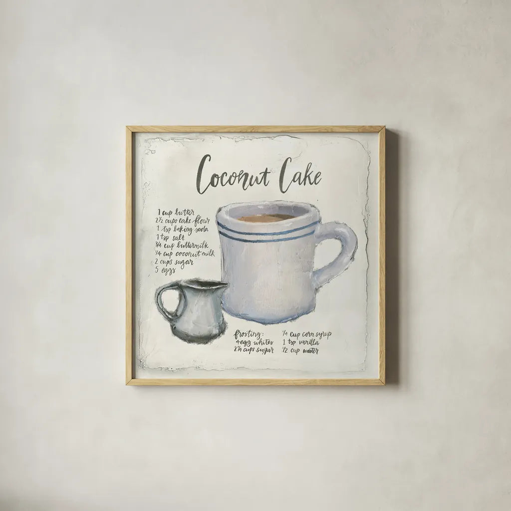 American Diner I by Emily Adams. Shown in a natural wood glass frame for a timeless modern aesthetic. Available as an archival giclee rolled canvas, fine art paper, or poster print. SKU 28079a.