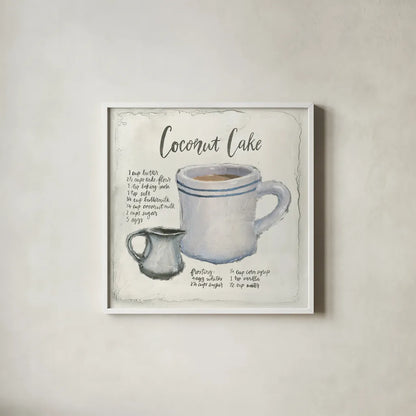 American Diner I by Emily Adams. Shown in a crisp white glass frame for a clean and minimalist style. Available as an archival giclee rolled canvas, fine art paper, or poster print. SKU 28079a.