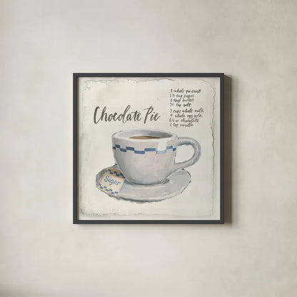 American Diner II by Emily Adams. Shown in a sleek black glass frame for a contemporary gallery look. Available as an archival giclee rolled canvas, fine art paper, or poster print. SKU 28080a.