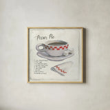 American Diner IV by Emily Adams. Shown in a natural wood glass frame for a timeless modern aesthetic. Available as an archival giclee rolled canvas, fine art paper, or poster print. SKU 28082a.